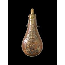 Rare Museum 1850 Peace Powder Flask