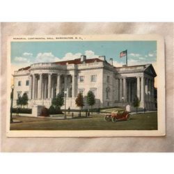 1920's Original Postcard, DAR, Memorial Continental Hall, Washington D.C.