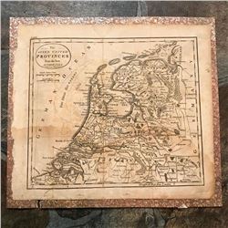 c.1800 American Made Map, The Seven United Provinces, Holland, Netherlands