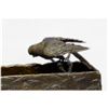 Image 3 : Signed Bronze Songbird Planter Box Sculpture