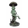 Image 1 : Signed Original Limited Edition Frog Under Mushroom Bronze Conservatory Sculpture