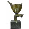 Image 2 : After Dali, Female Face Abstract Bronze Sculpture