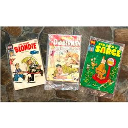 1950's Harvey & DC Comic Books, Blondie, Sad Sack & The Sarge, & Sgt Bilko's Private Doberman