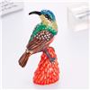Image 2 : Hummingbird Enamel & Crystal Figurine Trinket Jewel Box
