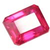 Image 3 : 11.40ct Lab-Created Emerald Cut Red Ruby