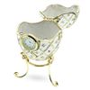 Image 5 : Faberge Inspired Russian Trinket Box, Clock Jeweled Egg