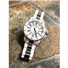 Image 1 : White Stainless Steel Quartz Sport Wristwatch