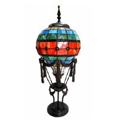 Hot Air Balloon Stained Glass Accent Lamp