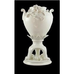 Floral Embellished Porcelain Urn