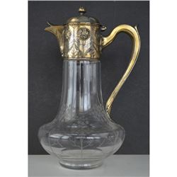 Christofle Gallia Silver-plated Crystal Claret Jug Pitcher