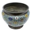 Image 2 : Large Polycrhome Cloisonne Enamel Planter