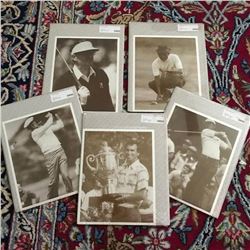 Vintage 1980's Group of Famous Golfers, Clubhouse Photo Prints