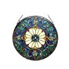 Image 2 : Stained Glass Wheel Hanging Window Panel
