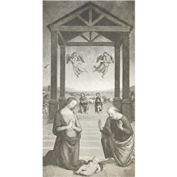 Vintage c.1920â€™s half-tone print, #258B Adoration of the Shepherds