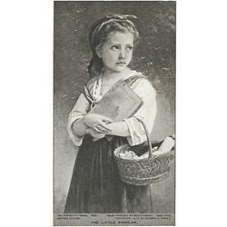 Vintage c1920â€™s Half-tone Print, #569 The Little Scholar