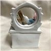 Image 3 : 19thc German Victorian Porcelain Fairing Trinket Box, Boy & Cat