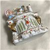 Image 5 : 19thc German Victorian Porcelain Fairing Trinket Box, Boy & Cat