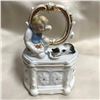 Image 2 : 19thc German Victorian Conta Boehme Fairing Trinket Box, Boy & Kitty Cat