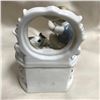 Image 3 : 19thc German Victorian Conta Boehme Fairing Trinket Box, Boy & Kitty Cat