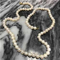 6-7mm Cultured Pearl 14kt Gold 24" Necklace