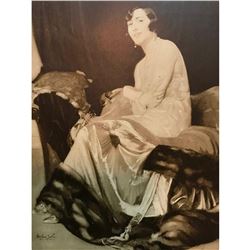 1920's French Art Deco Magazine Print, Socialite, Lady Garthwaite