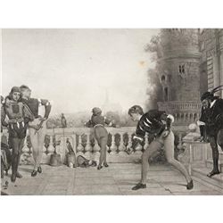 19thc Photogravure, Castle Terrace XVth Century
