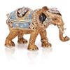 Image 1 : Royal Elephant Enamel & Gilt Trinket Jewel Box