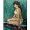 Image 4 : 20thc Signed Japanese Impressionist Oil Painting, Nude Study