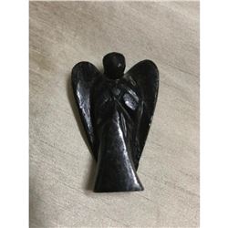 Rar Nuummite Stone Reiki Angel Carving