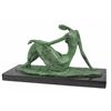Image 3 : Modern Abstract Female Dancer Bronze Sculpture