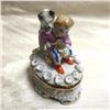 Image 1 : 19thc Victorian Porcelain Conta Boehme Fairing Box, Little Boy & Dog