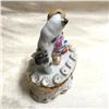 Image 2 : 19thc Victorian Porcelain Conta Boehme Fairing Box, Little Boy & Dog