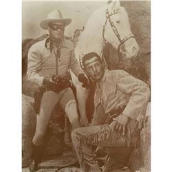 The Lone Ranger & Tonto Sepia Tone Photo Print