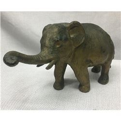 Antique Early 1900's GCK Co. NY Spelter Elephant Paperweight Statue Figure