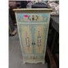 Image 1 : Painted Wood Cabinet - 18" x 18" x 42" tall