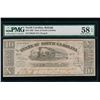 Image 1 : 1862 $10 Raleigh NC Obsolete Note PMG 58EPQ