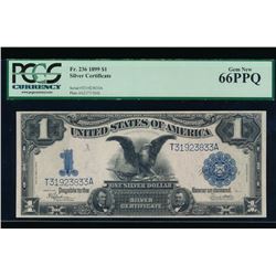 1899 $1 Black Eagle Silver Certificate PCGS 66PPQ