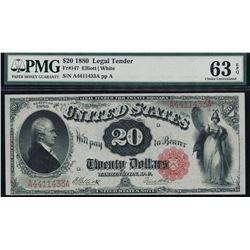 1880 $20 Legal Tender Note PMG 63EPQ