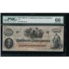Image 1 : 1862-63 $100 Confederate States of America Note PMG 66EPQ
