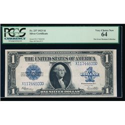 1923 $1 Silver Certificate PCGS 64