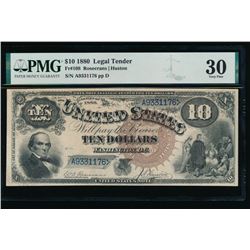 1880 $10 Jackass Legal Tender Note PMG 30