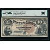 Image 1 : 1880 $10 Jackass Legal Tender Note PMG 30