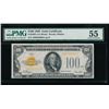 Image 1 : 1928 $100 Gold Certificate PMG 55
