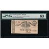 Image 1 : 1862 Ten Cent Raleigh NC Obsolete Note PMG 63EPQ