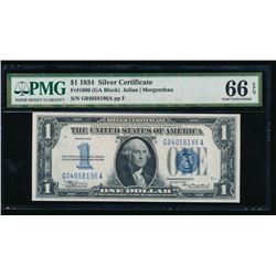 1934 $1 Silver Certificate PMG 66EPQ
