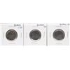 Image 1 : Lot of (3) Blank Clad Quarter Planchet Coin ERRORS