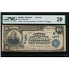Image 1 : 1902 $10 Sedalia National Bank Note PMG 20