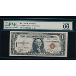 1935A $1 Hawaii Silver Certificate PMG 66EPQ