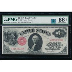 1917 $1 Legal Tender Note PMG 66EPQ