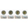 Image 2 : Lot of (4) 2008 Presidential Oath Dollar Coins ANACS MS66